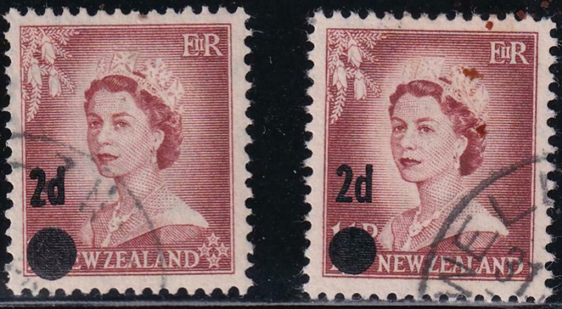 New Zealand 1958 SC 319-320 Used