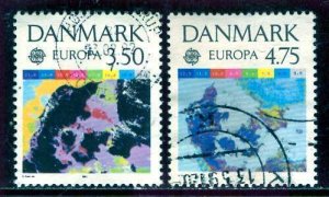 Denmark 1991: Sc. # 936-937: Used Cpl. Set