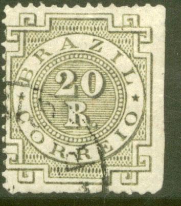 Brazil 87a, 20r Numeral. Used. (153)