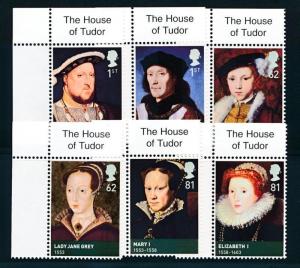 GREAT BRITAIN 2653-2658 MNH ROYALTY, HOUSE OF TUDOR