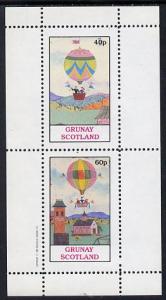 Grunay 1982 Balloons perf set of 2 values (40p & 60p)...