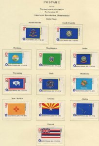 Scott 1633 - 1682 -  Bicentennial State Flags. Set Of 50. MLH. OG.   #02 1633s50