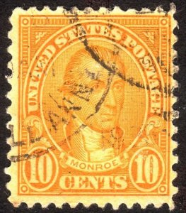 1927, US 10c, James Monroe, Used, Sc 642