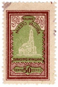 (I.B) Lithuania Revenue : Local Tax 50c (Kaunas)