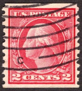 1914, US 2c, Washington, Used, Very nice, Sc 453