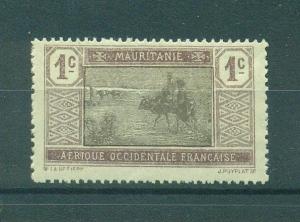 French Colony Mauritania sc# 18 mhr cat value $.30