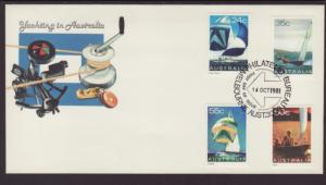 Australia 816-819 Sailboats U/A FDC