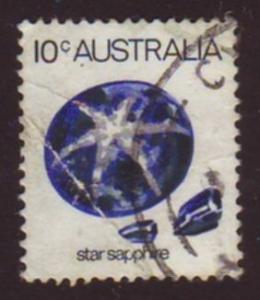 Australia 1974 Sc#562, SG#552a,10c Star Sapphire USED.