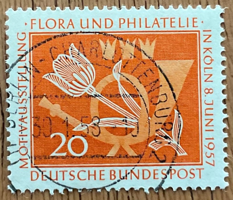 Germany SC #765 Used Single Tulip & Post Horn L51