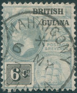 British Guiana 1913 6c grey & black SG263 used