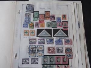 South Africa Classic Stamp Collection on Album Pages