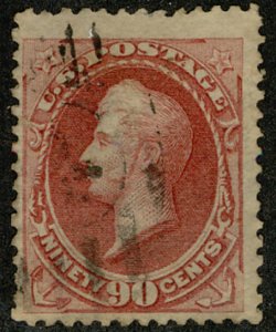 USA 155 F/VF Jumbo, fainter cancel for a 90c, large margins,  Nice! Retail $325