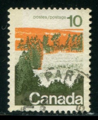 594 Canada 10c Forest, used