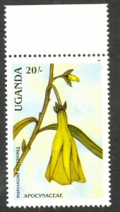 UGANDA 1988 20sh Flowers Pictorial Sc 614 MNH