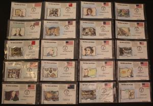 #3403 Stars and Stripes Anagram FDC Set