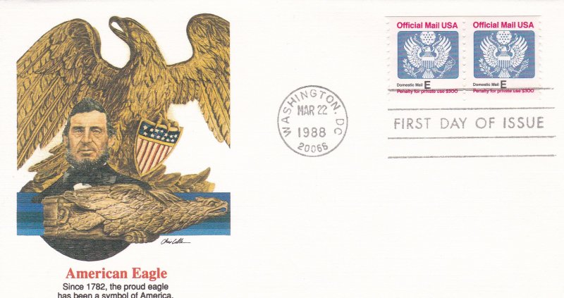 United States # O140, Official Mail, Fleetwood Cacheted First Day Cover.