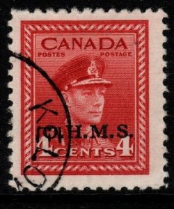 CANADA SGO165 1949 4c CARMINE-LAKE FINE USED