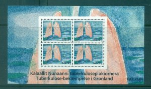 Greenland - Sc# B33a. 2008 Anti-TB MNH Souvenir Sheet. $11.00.