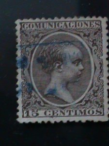 SPAIN- 1889 SC#261 KING ALFONSO XIII-USED 135 YEARS OLD WE SHIP TO WORLDWIDE