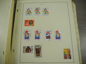 CUBA, 100s & 100s of Stamps mostly hinged on Scott pages