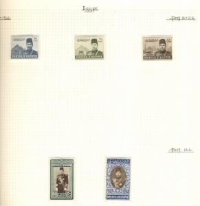 EGYPT Collection 1866-1952 on quadrille pages, Mint & Used, Scott $1,563.00