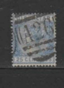 GIBRALTAR #32 1889 25c QUEEN VICTORIA F-VF USED