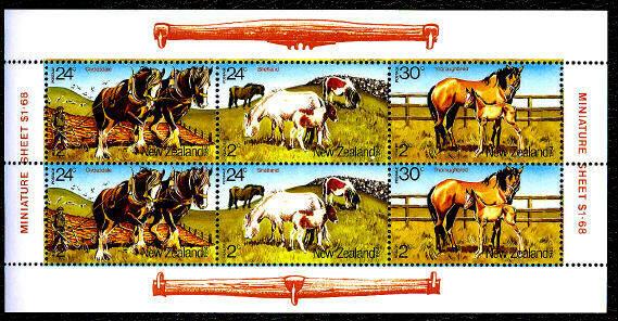 New Zealand #B120a MNH Complete Mini Sheet