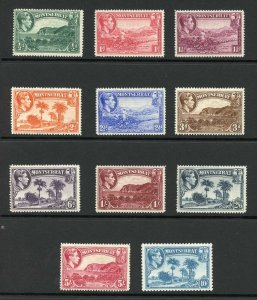 Montserrat SG101a/111 Set to 10/- (no pound value) M/M Cat approx 78 pounds