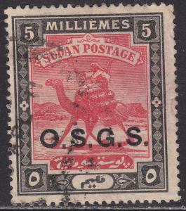 Sudan O05 Camel Post Official 1903