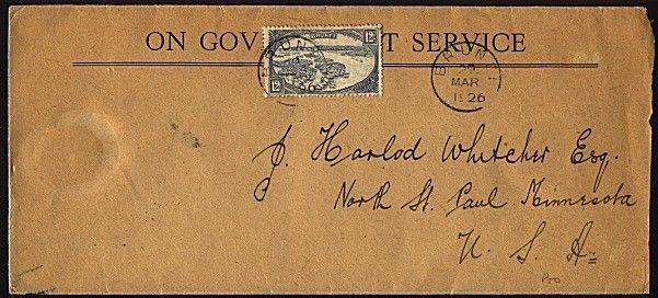 BRUNEI 1926 Official cover to USA via Labuan & Singapore...................18502