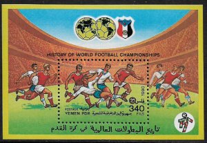 Yemen, P.D.R. #448 MNH Souvenir Sheet - World Cup Soccer
