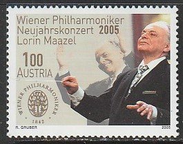 2005 Austria - Sc 1976 - MNH VF - 1 single - NY Concert with Maazel