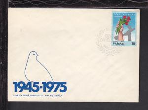 Poland 1975 U/A FDC BIN