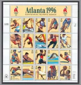 UNITED STATES USA - 1996 CENTENNIAL OLYMPIC GAMES ATLANTA '96 - MIN/SHT MNH