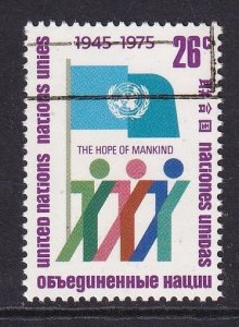 United Nations  New York  #261 cancelled 1975  anniversary UN 26c