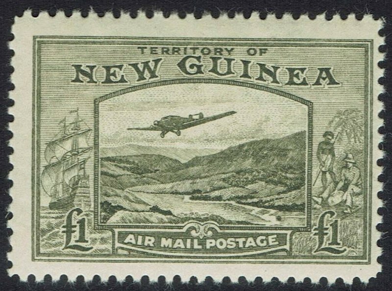 NEW GUINEA 1939 BULOLO AIRMAIL 1 POUND 