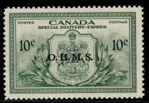 CANADA QEII SG OS20, 10c green, NH MINT. Cat £12.