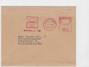 SHELL TANKERS N.V. ROTTERDAM 1960 METER MAIL SLOGAN ADVERTISING COVER REF 6514