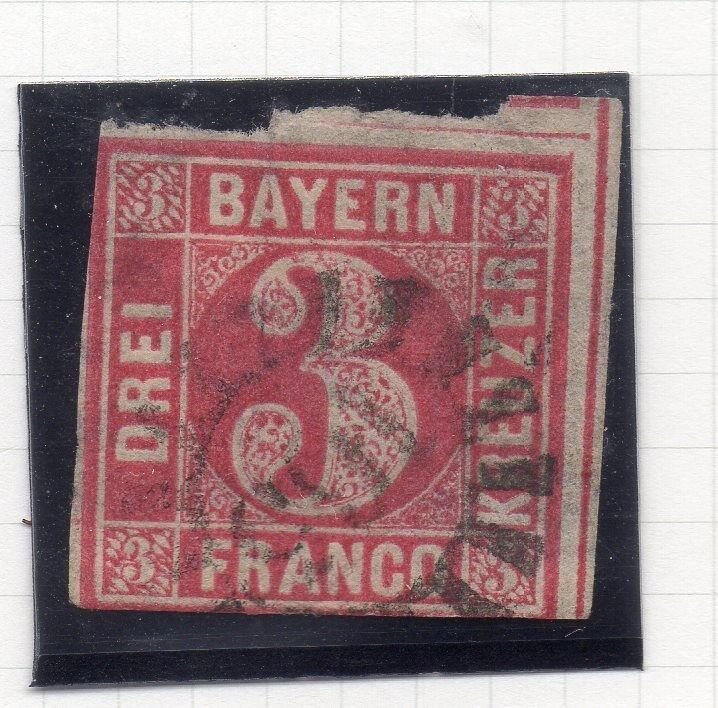 Bayern 1862 Early Issue Fine Used 3Fr. 262694
