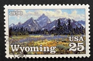 US #2444 Used - 25c Wyoming 1890 [US31.1.4]