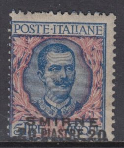 ITALY - Levante - Smirne - Sassone n. 7 MNH** cv 900$ Signed
