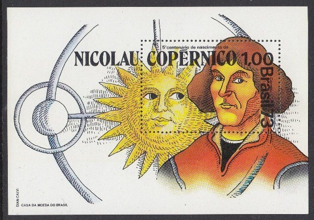 Brazil 1301 Copernicus SS mnh 
