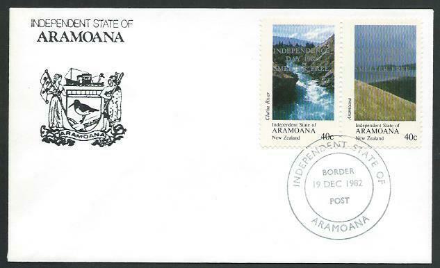 NEW ZEALAND 1982 ARAMOANA cinderella set optd SMELTER FREE on cover........11318