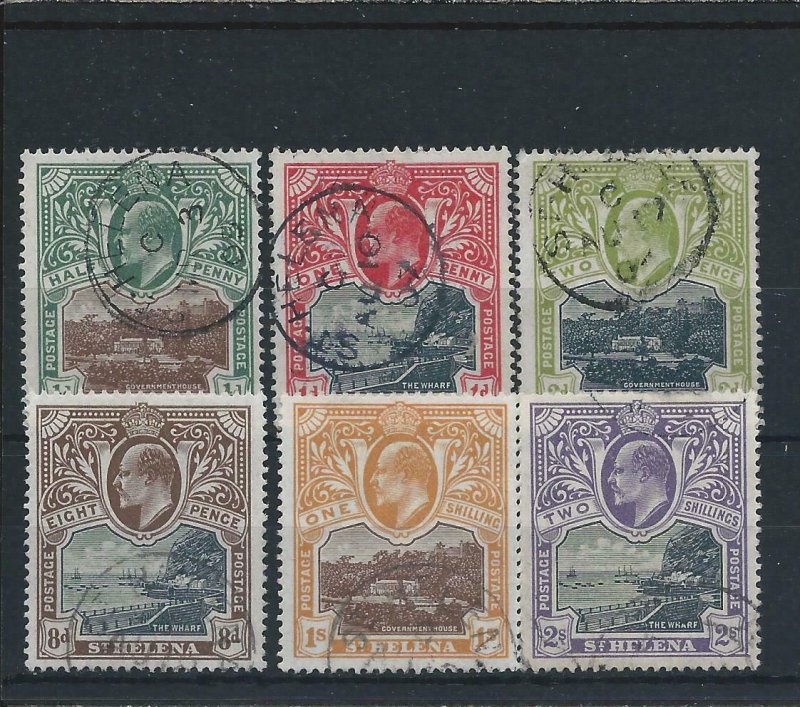 ST HELENA 1903 SET OF SIX FU SG 55/60 CAT £150