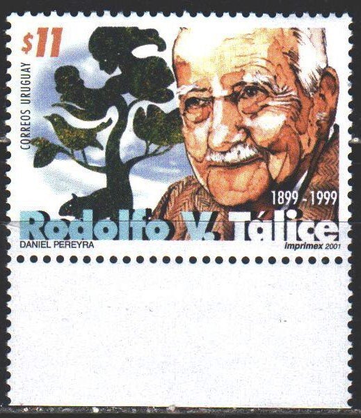 Uruguay. 2001. 2594. Talice, biologist and physician. MNH.