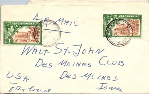 Jamaica 1954 - Walt St John Des Moines Club - Air Mail - F31302