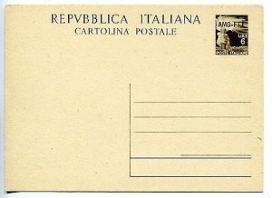 Trieste A - CP Lire 6 Democratic n. C12 - new