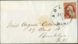 #10 ADRIAN, MICH. COVER BM3597