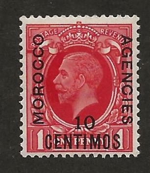 GREAT BRITAIN OFFICES - MOROCCO SC# 72  FVF/MOG 1935