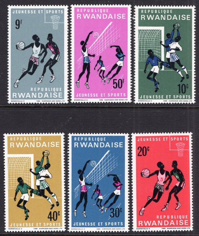 Rwanda 164-169 Sports MNH VF